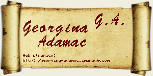 Georgina Adamac vizit kartica